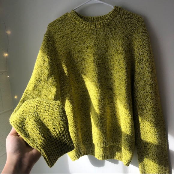 Urban Outfitters Sweaters - Urban Outfitters Lime Green Knit Crew Neck Sweater